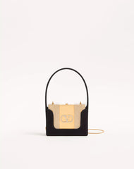 Valentino Garavani Minaumorphe Minaudière In Metal With Swarovski® Crystals And Satin Case