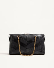 Valentino Garavani Panthea Shoulder Bag In Nappa Leather With Chevron Pattern
