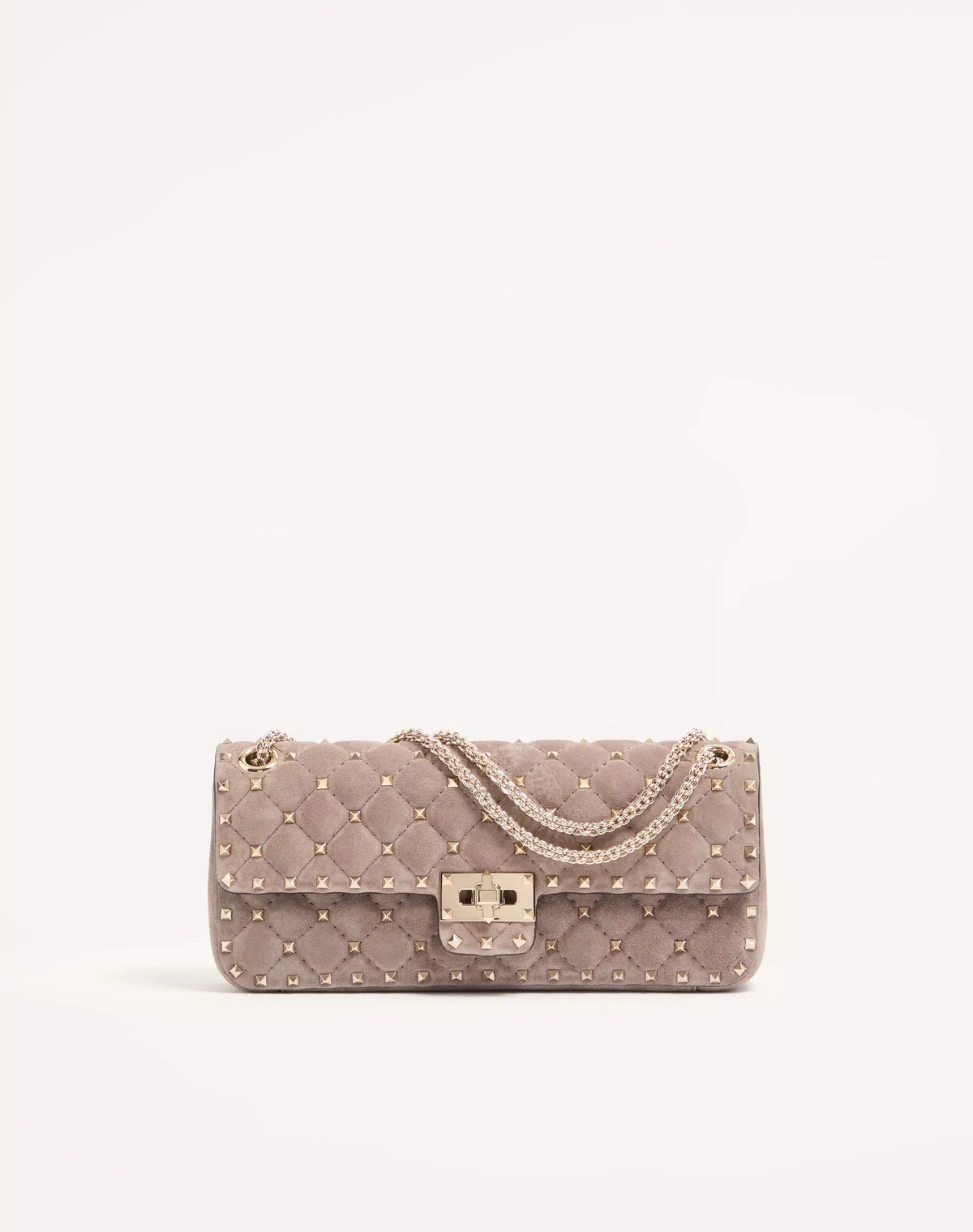 Valentino Garavani Rockstud Spike Medium Suede Shoulder Bag