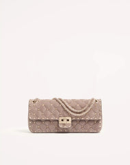 Valentino Garavani Rockstud Spike Medium Suede Shoulder Bag