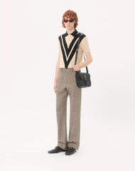 Valentino Cotton Polo Shirt With Inlaid V