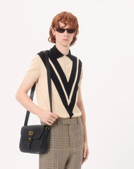 Valentino Cotton Polo Shirt With Inlaid V