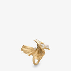 Wave Pearl Ring