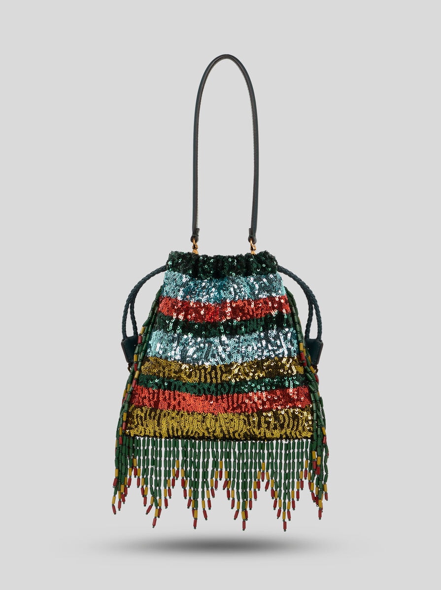 Small Kalispera Bag With Sequins And Beads