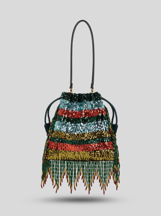 Small Kalispera Bag With Sequins And Beads