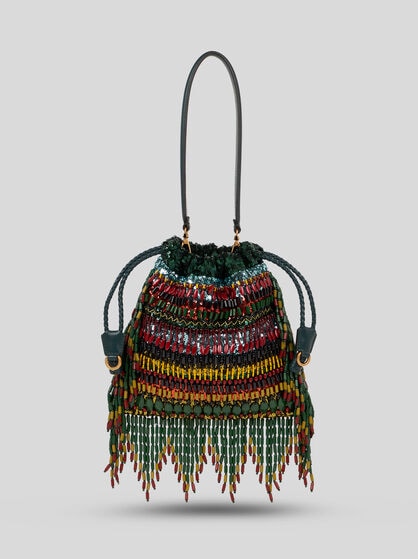 Small Kalispera Bag With Sequins And Beads