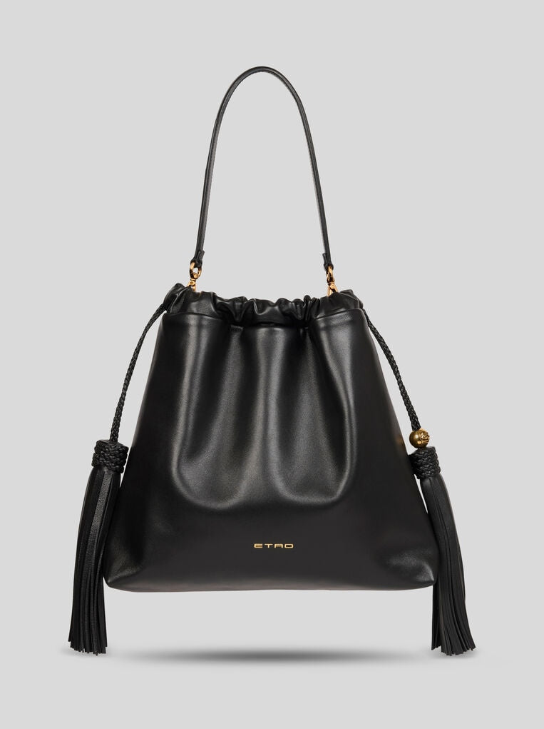 Medium Leather Kalispera Bag With Tassels
