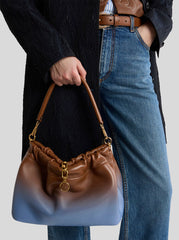 Medium Vela Blossom Bag In Faded Leather