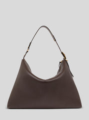 Large Tumbled Leather Rosette Bag