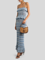 Crocheted Cotton Maxi Skirt
