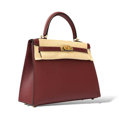 Hermes Kelly 25 Rouge H Epsom