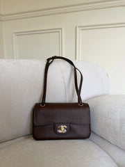 Chanel Mini Flap Bag Brown GHW 20cm