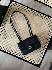 Chanel Preppy Clutch Mini with Strap 26P Black