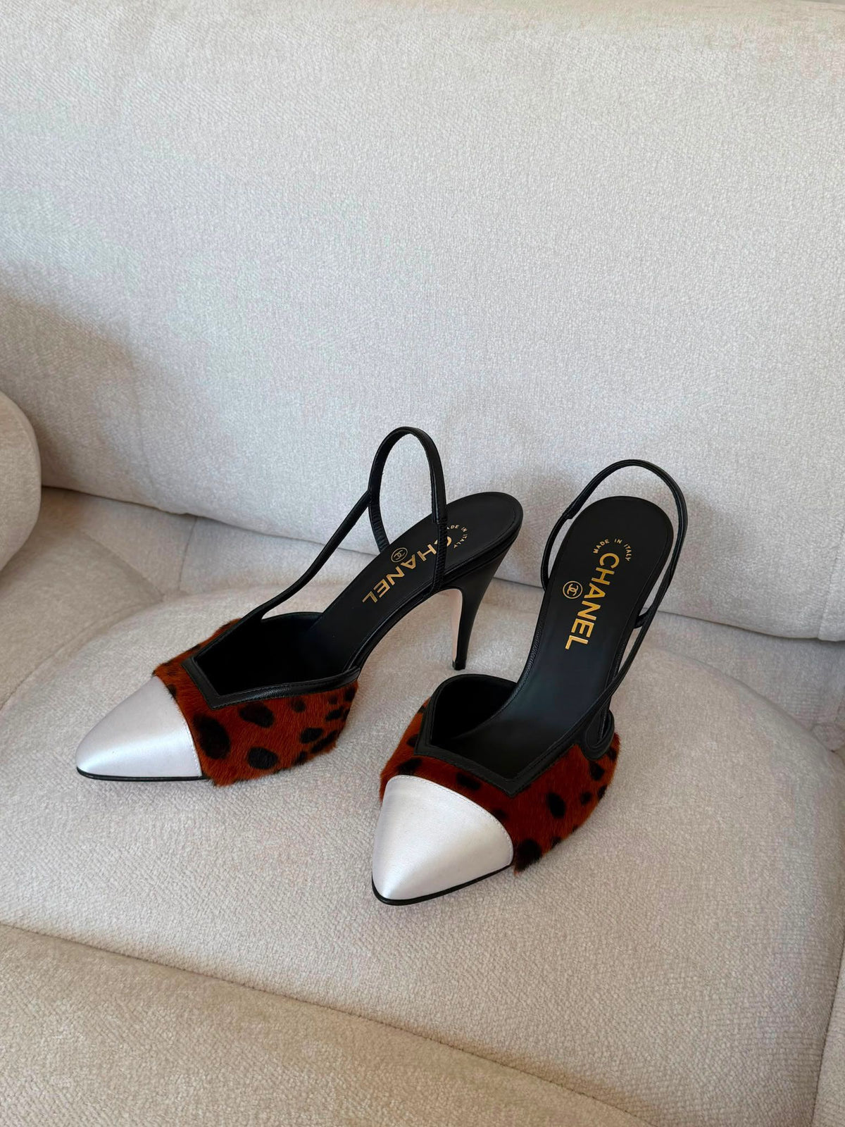 Chanel Metiers Brown & Black Heel