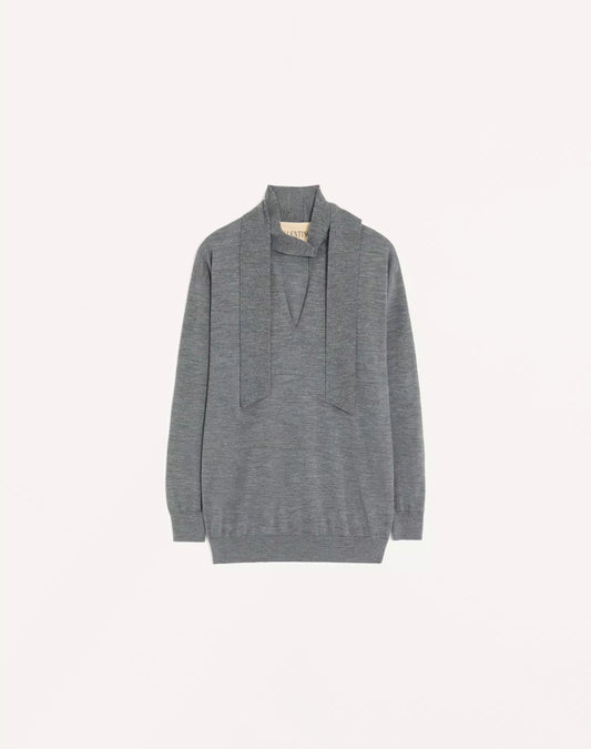 Wool Jumper with Scarf