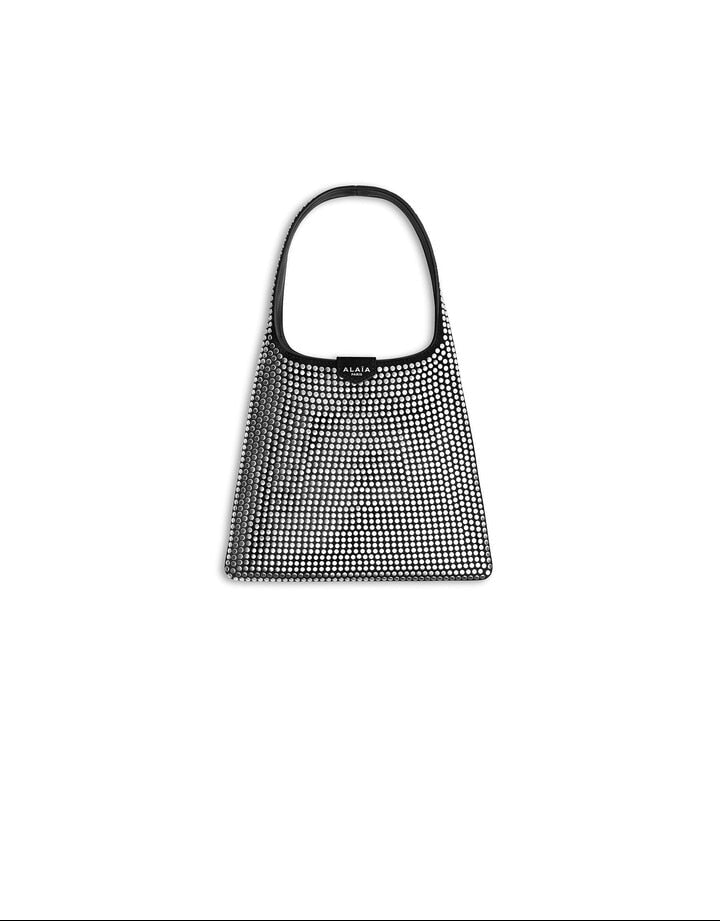Mini Hobo Bag In Suede With Studs