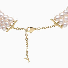 O By Yoko 18K Yellow Gold Akoya Pearl And Diamond Choker