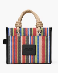 The Stripe Mesh Small Tote Bag