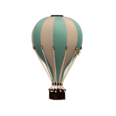 Beige and Mint Decorative Hot Air Balloon (3 Sizes)