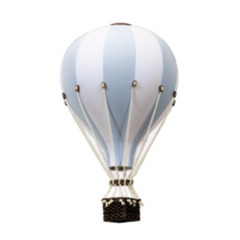 Blue and White Decorative Hot Air Balloon (3 Sizes)