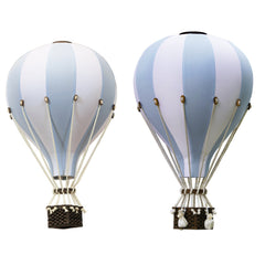 Blue and White Decorative Hot Air Balloon (3 Sizes)