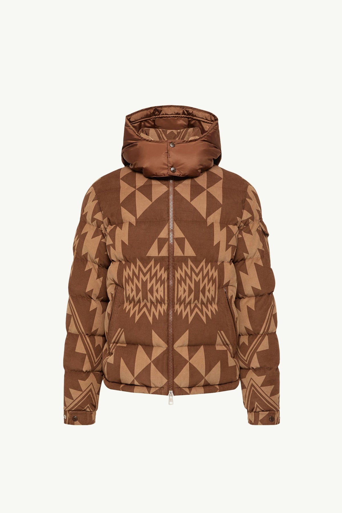 Boislune Hooded Corduroy Short Down Jacket