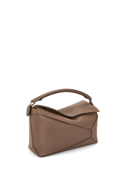 Puzzle bag in soft grained calfskin