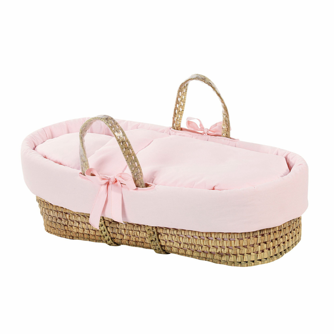 Carolina Moses Basket in Pink