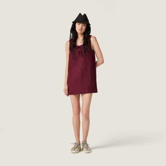 Bubble Embroidered Technical Fabric And Suede Sneakers