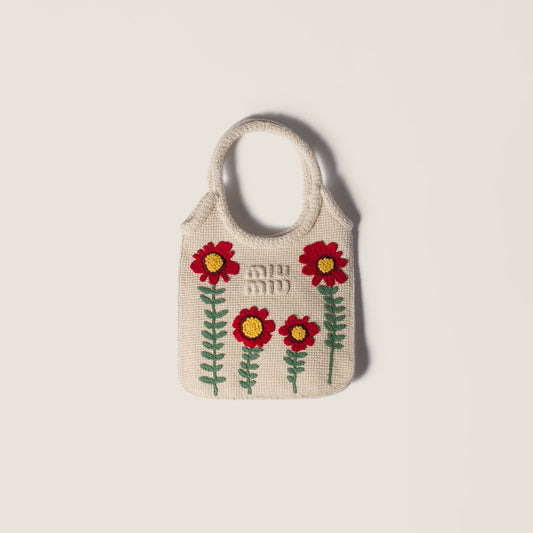 Ivy Embroidered Cotton Handbag