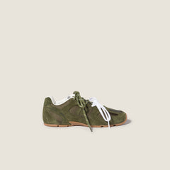 New Balance X Miu Miu 530 Sl Technical Fabric And Suede Sneakers