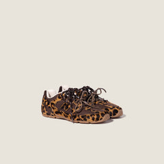 New Balance X Miu Miu 530 Sl Sneakers In Printed Leather And Technical Fabric