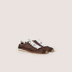 Plume Technical Fabric And Suede Sneakers