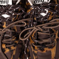 New Balance X Miu Miu 530 Sl Sneakers In Printed Leather And Technical Fabric