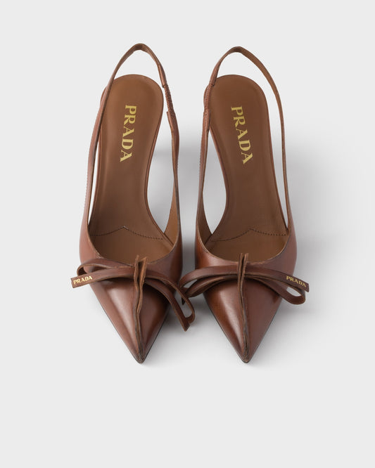 Leather Slingback Pumps