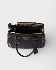 Prada Galleria Large Nappa Leather And Wool Bag