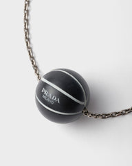 Metal Basketball Necklace