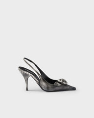 Leather Slingback Pumps