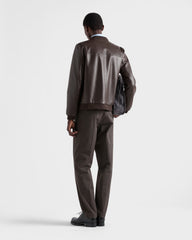 Reversible Nappa Leather Bomber Jacket