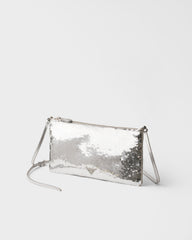 Small Satin And Sequin Shoulder Bag