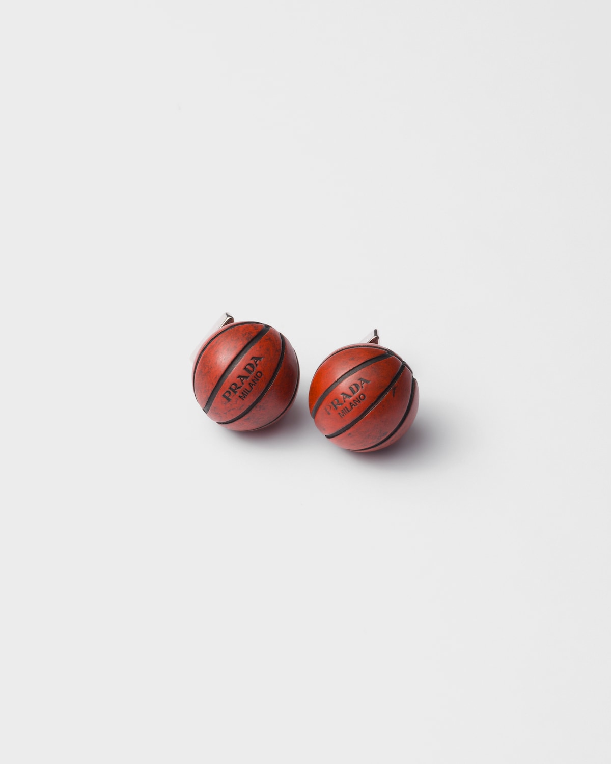 Metal Basketball Earrings