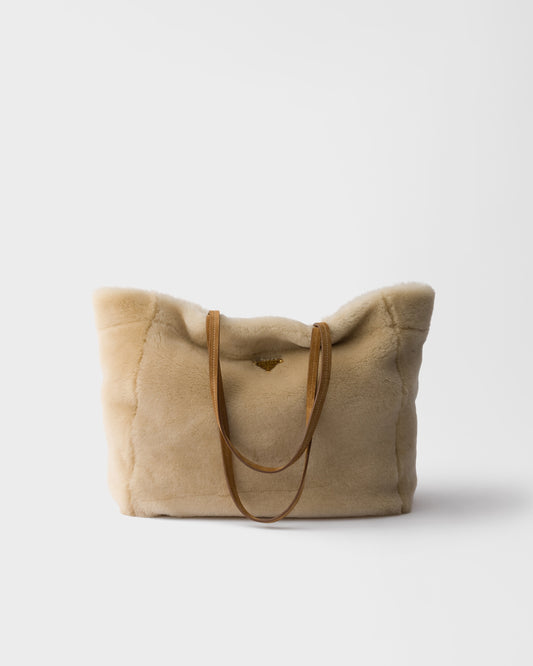 Large Shearling Tote Bag