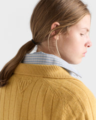 Re-cashmere Short-sleeve Polo Sweater
