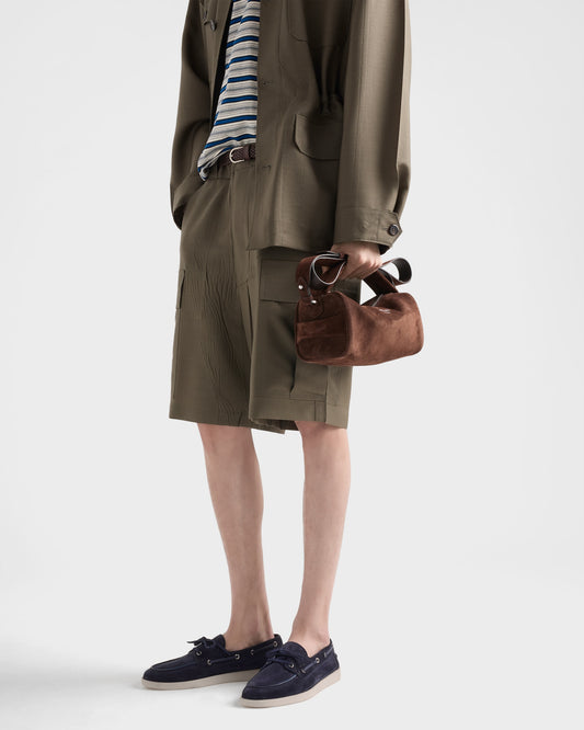 Suede Boat Shoes With Laces