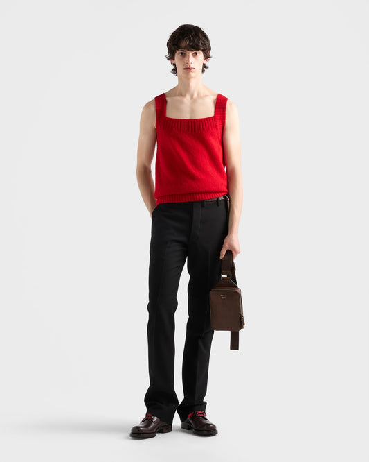 Prada Brique Antiqued Leather Bag