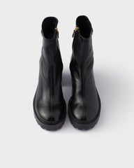 Stretch Nappa Leather Booties
