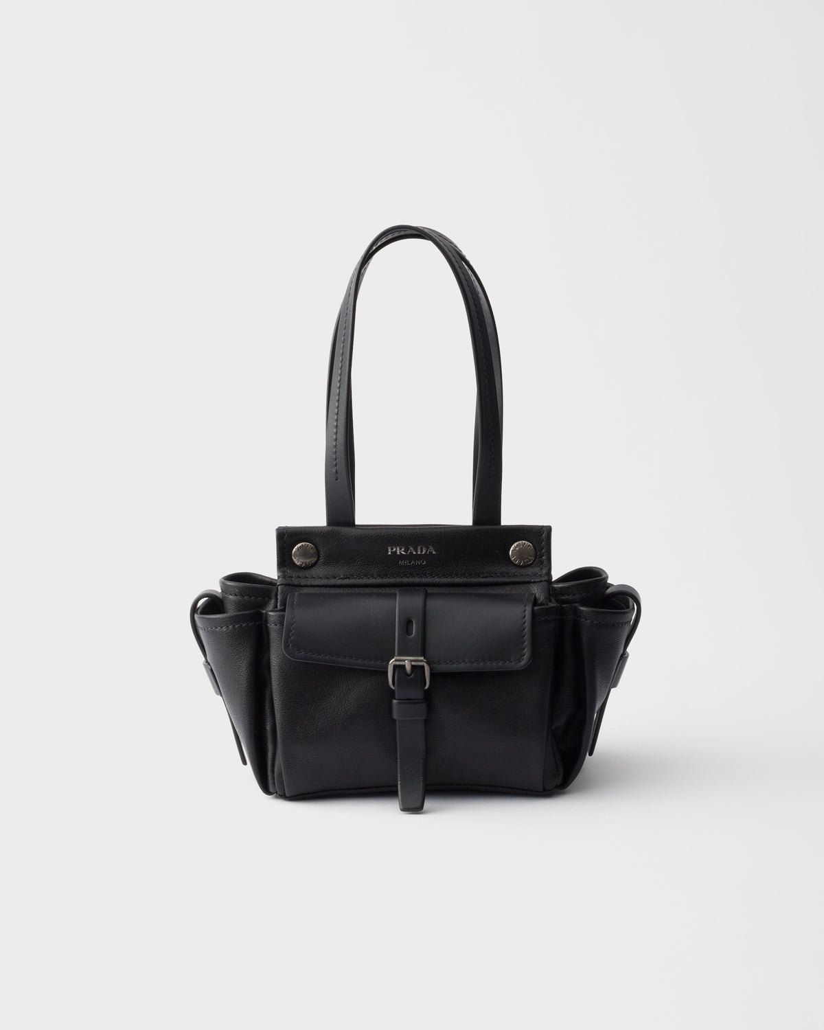 Prada Route Leather Mini Tote Bag