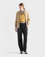 Re-cashmere Short-sleeve Polo Sweater