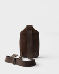 Prada Brique Antiqued Leather Bag