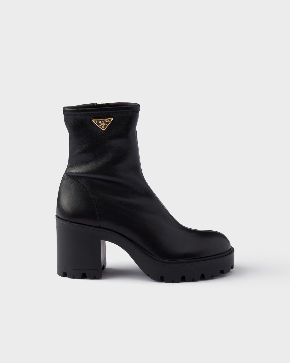 Stretch Nappa Leather Booties